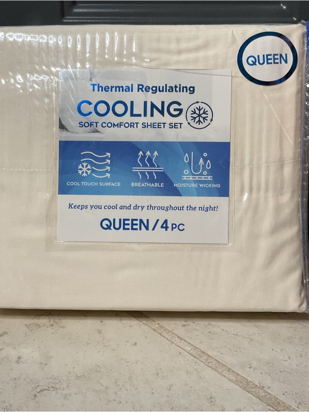 Cooling thermal sheets white queen